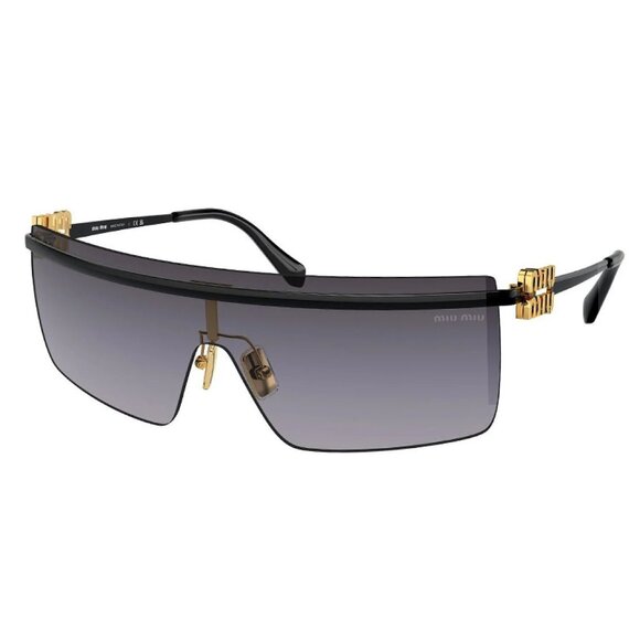 Miu Miu Accessories - NEW MIU MIU SUNGLASSES BLACK WOMEN SHIELD EYEWEAR